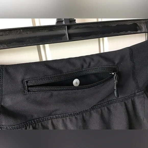 🌼Lululemon Run: For All Skirt Black Size 6 - Picture 13 of 15